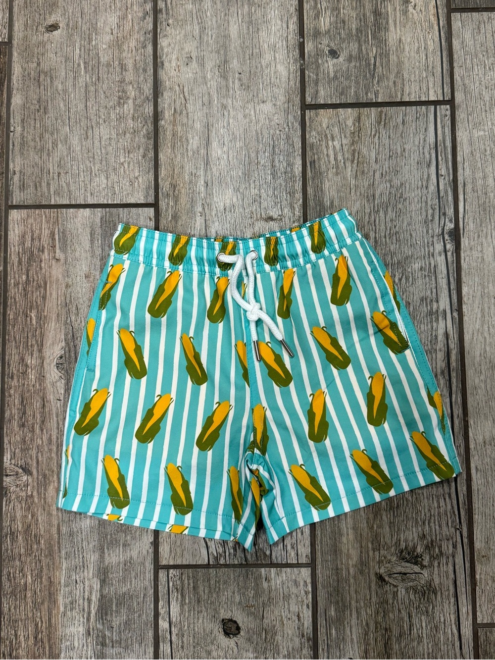 Corn Print Toddler Swim Trunks 3T | NWT | Summer Pool Shorts